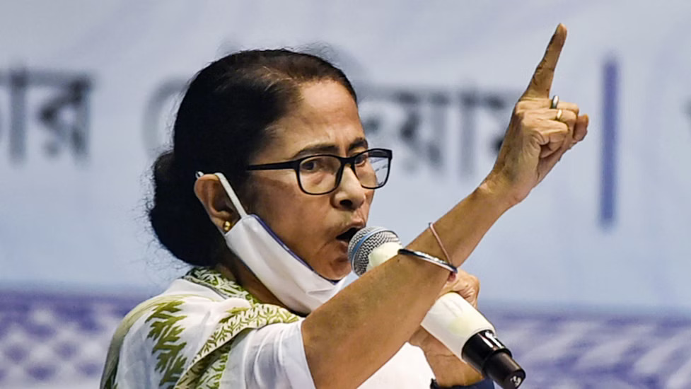Mamata Banerjee with pet dog