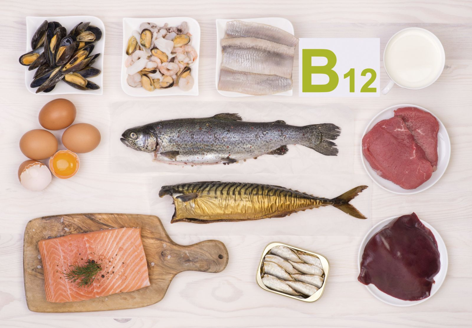 Vitamin D and B12 foods 